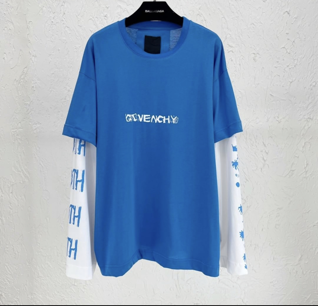GIVENCHY OVERSIZED T-SHIRT IN JERSEY WITH OVERLAID EFFECT