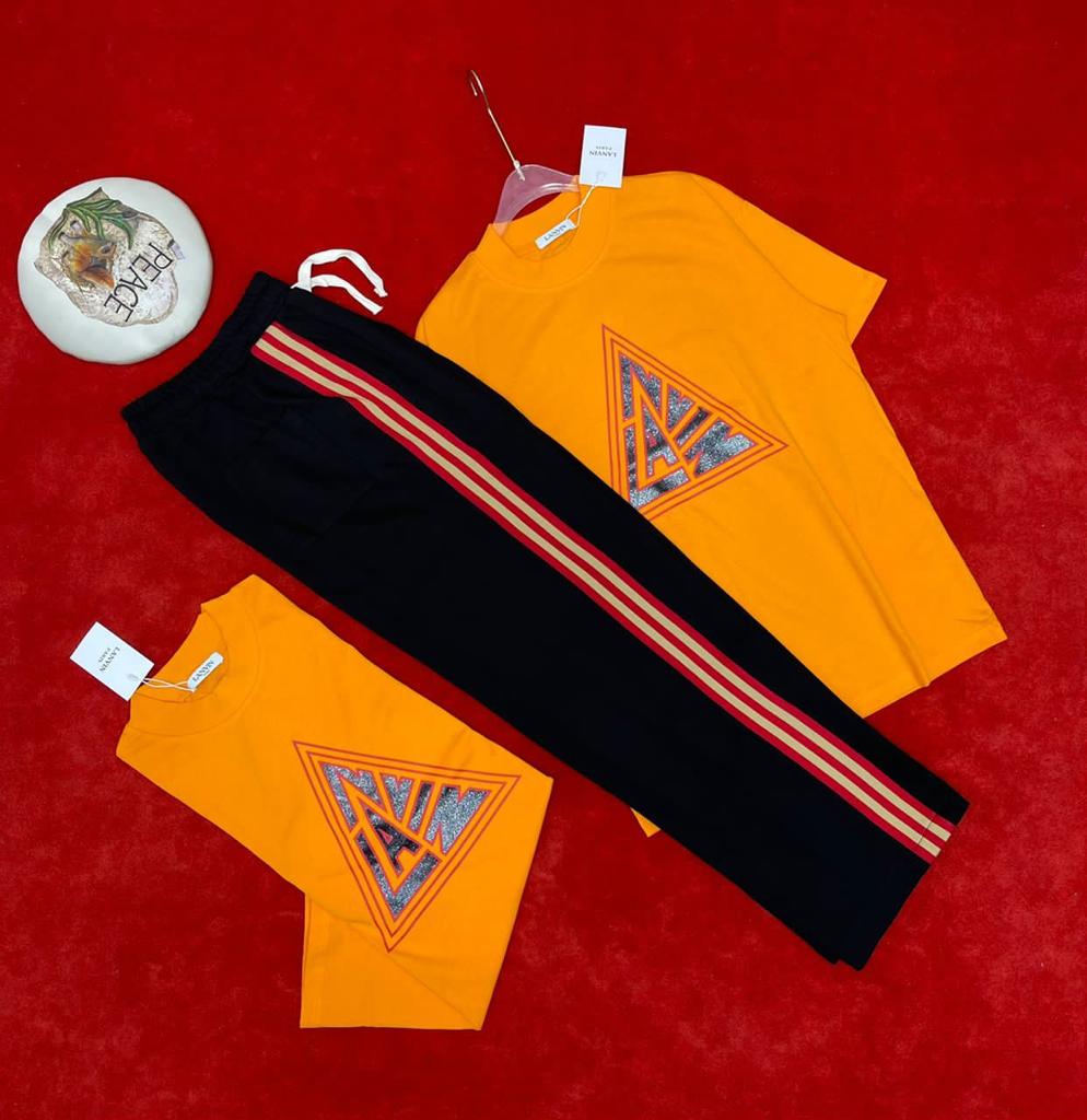 NEW BLACK AND ORANGE SET