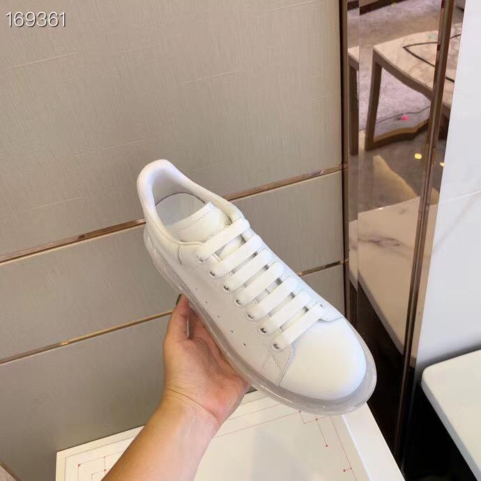ALEXANDER MCQUEEN WHITE TRANSPARENT SOLE