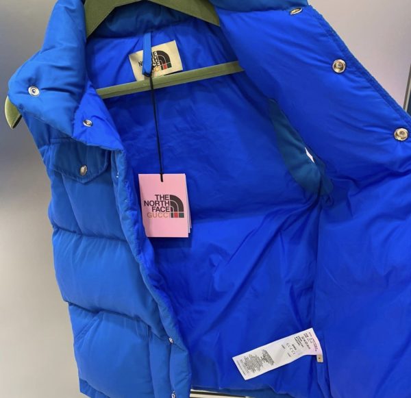 GUCCI X THE NORTH FACE DOWN VEST BLUE
