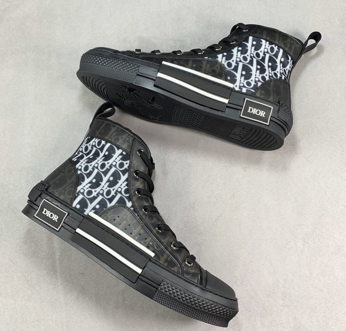 B23 HIGH-TOP SNEAKER with Bee Embroidery Patch