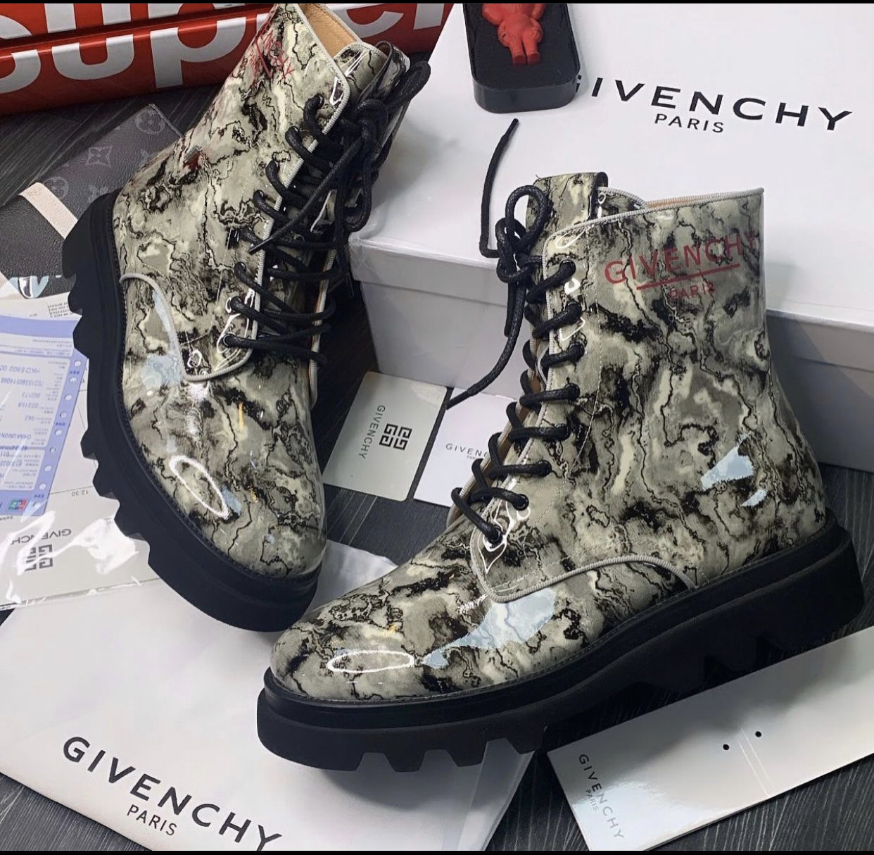 GIVENCHY PARIS HIGH TOP CAMO