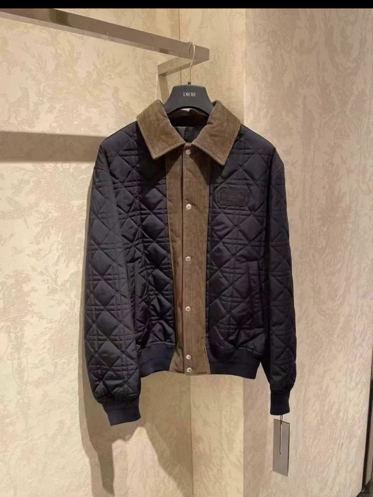 CHRISTIAN DIOR COUTURE BOMBER NAVY JACKET