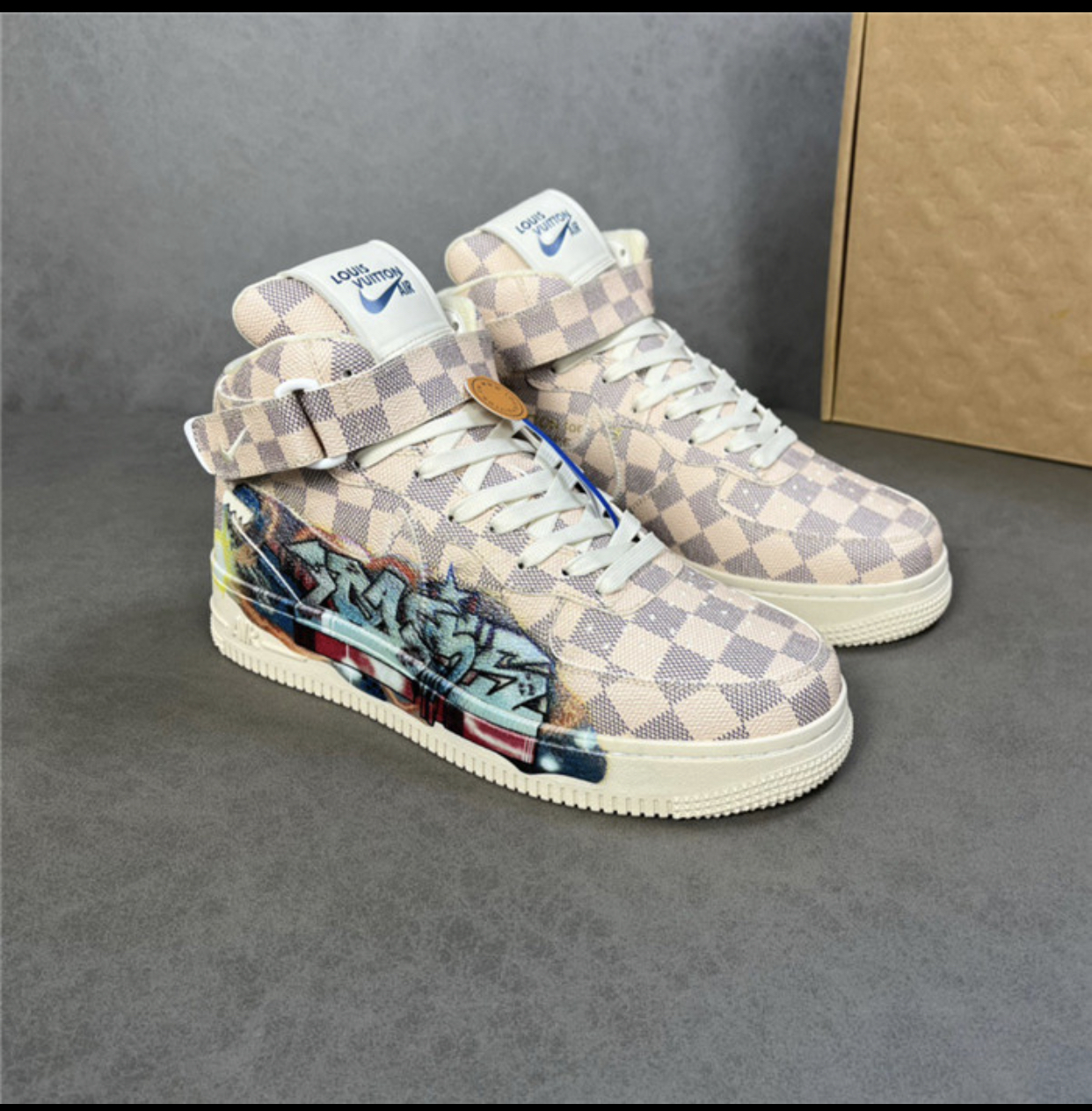 LOUIS VUITTON X AIR FORCE 1 MID GRAFFITI