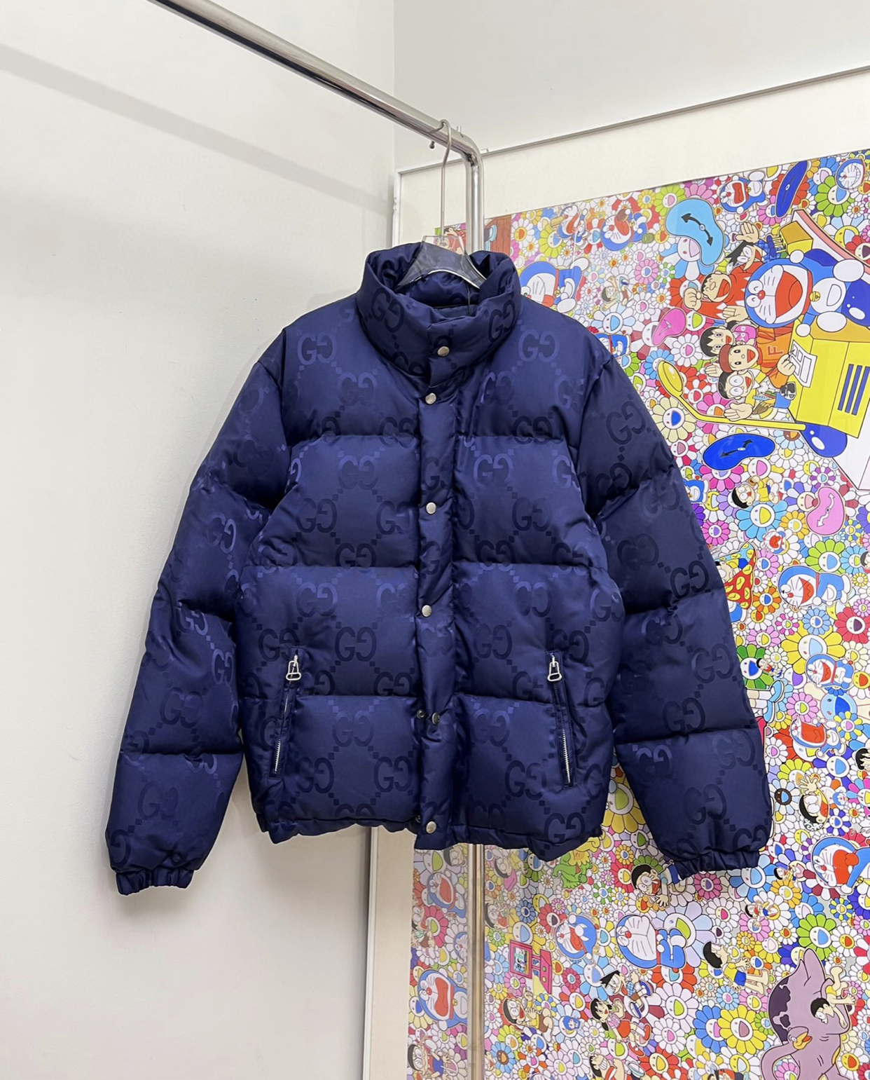 GUCCI JUMBO GG CANVAS DOWN JACKET