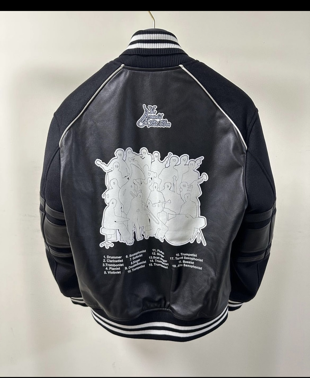 LOUIS VUITTON BLACK VARSITY BLOUSON