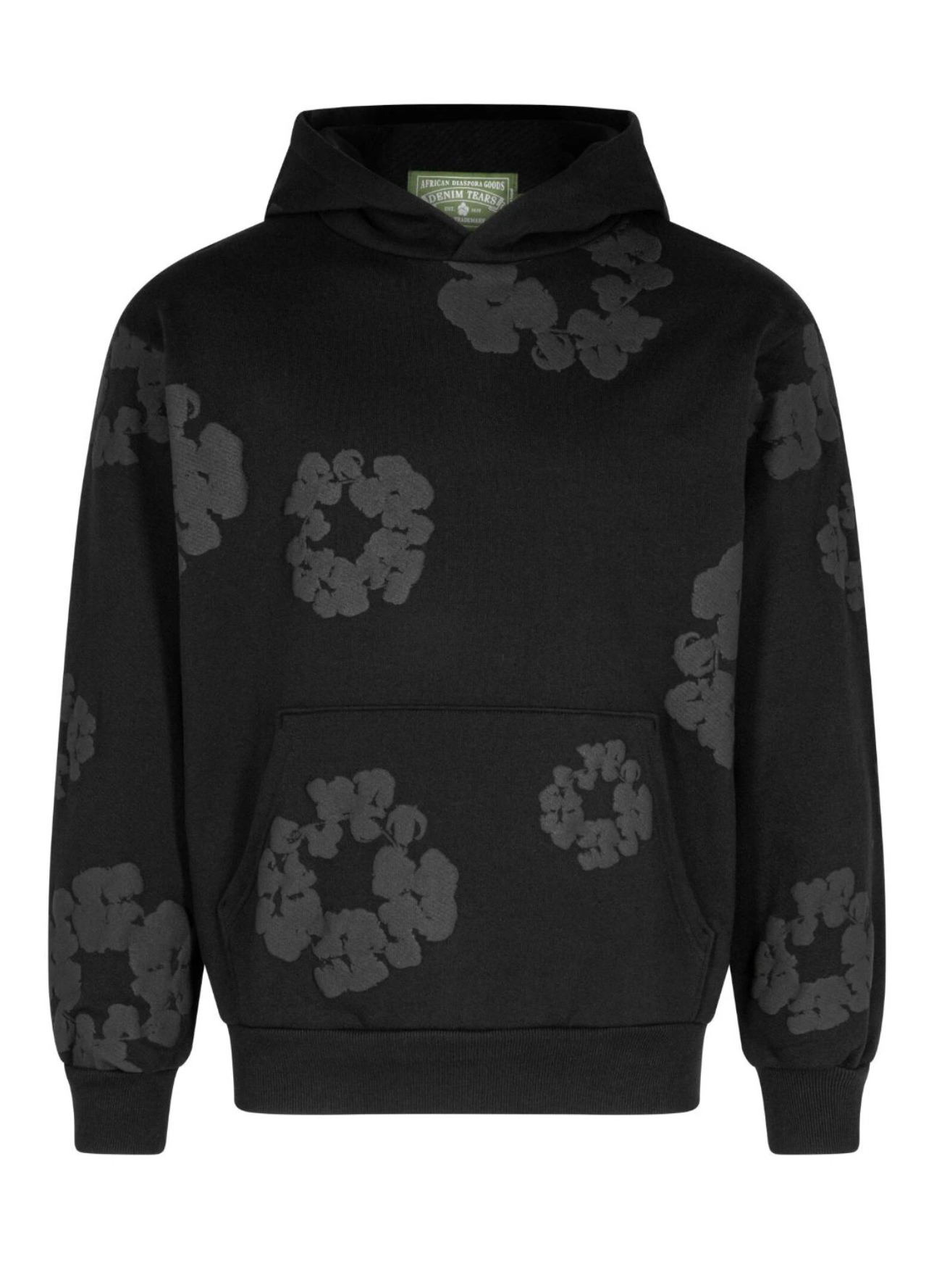 Denim Tear cotton Wreath-print hoodie