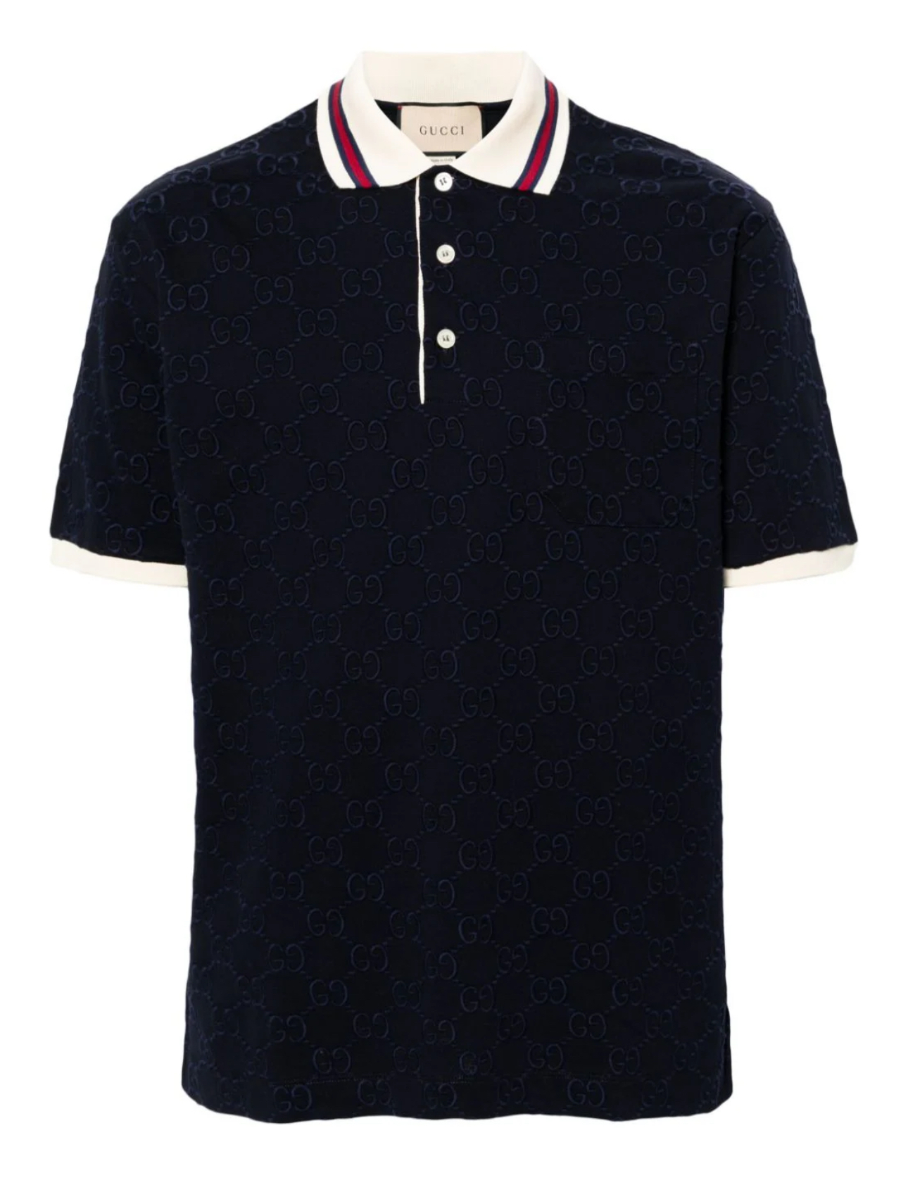 Gucci GG-embroidered cotton polo shirt