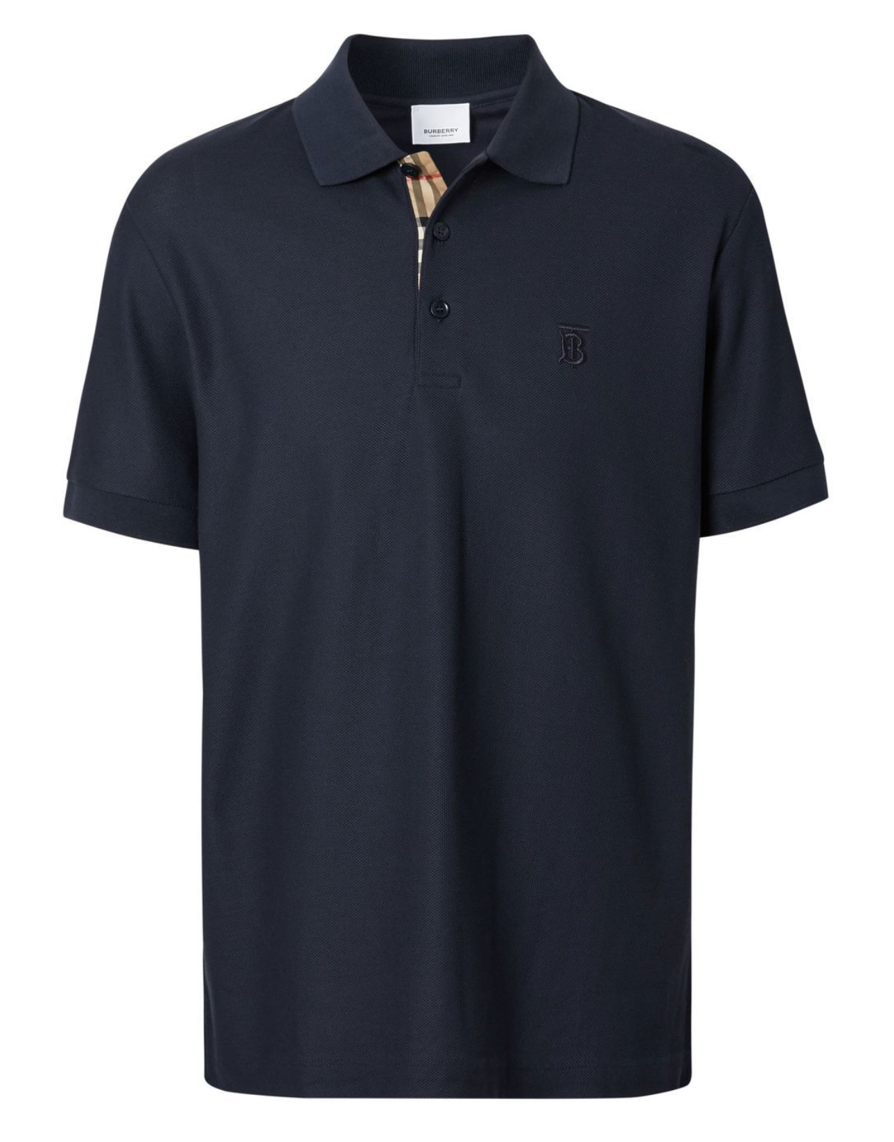 Burberry monogram cotton pique polo shirt