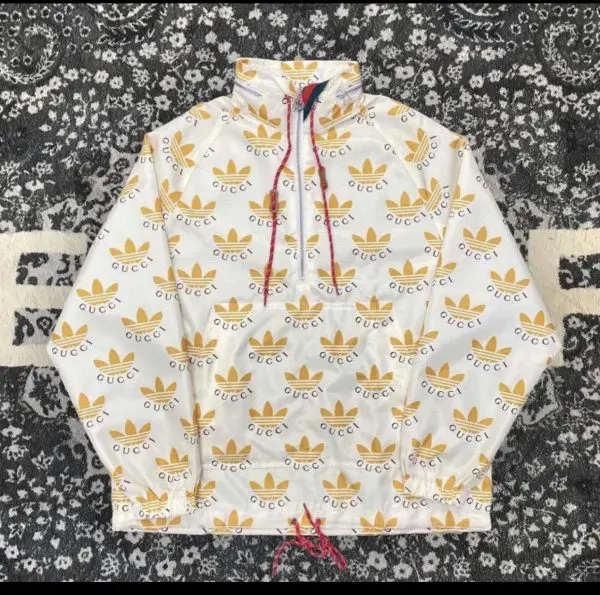 ADIDAS X GUCCI TREFOIL PRINT JACKET - Luxury Wears