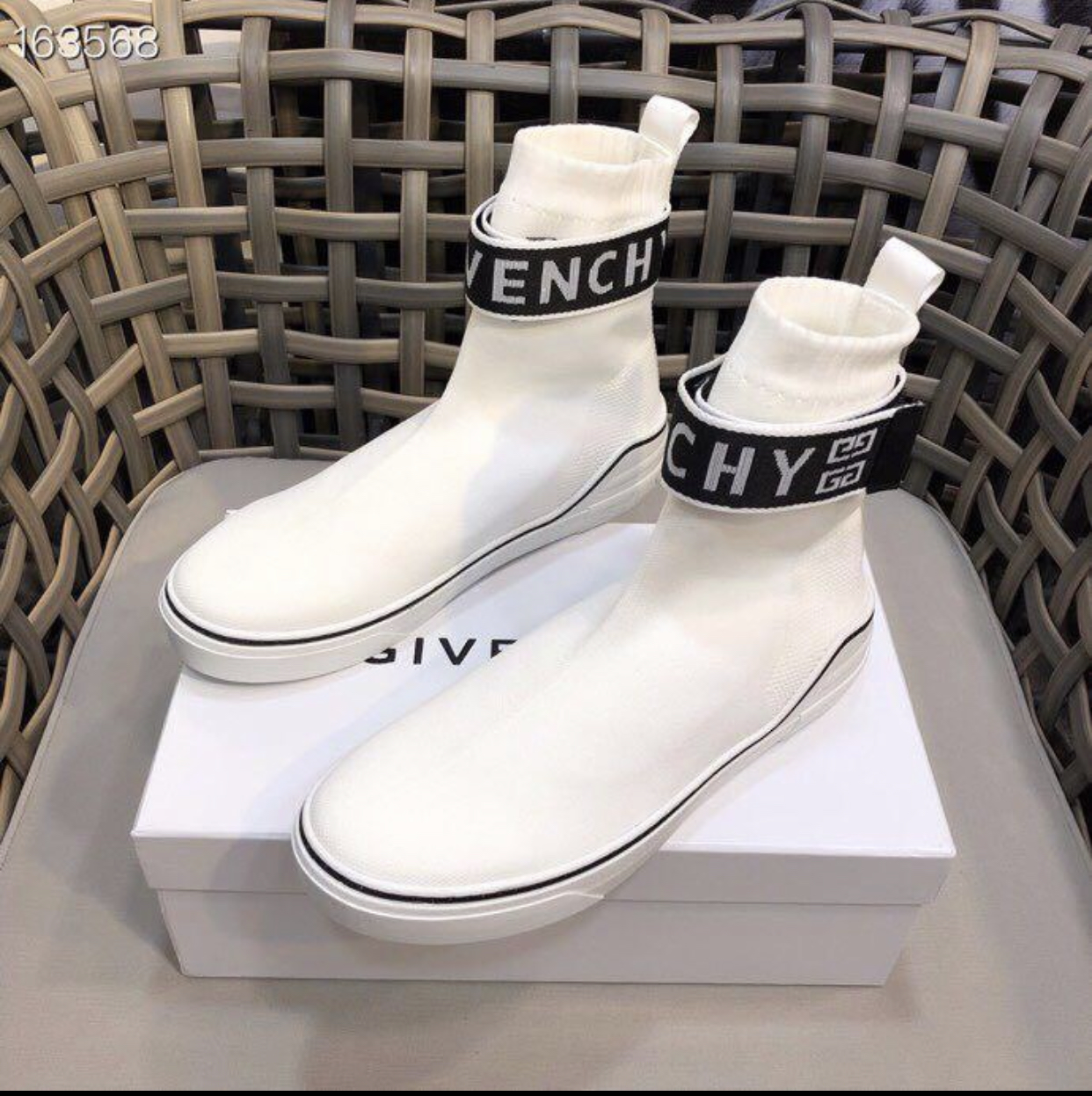 GIVENCHY SOCK WHITE SNEAKERS