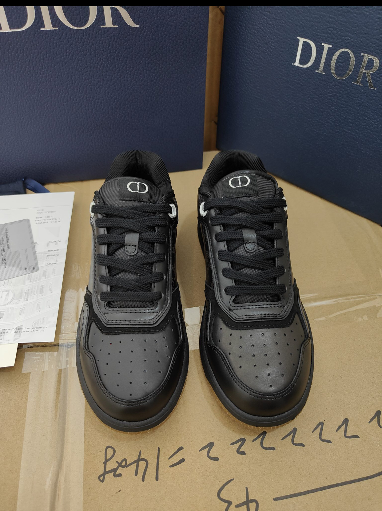 DIOR BLACK WORLD TOUR B27 LOW-TOP SNEAKERS