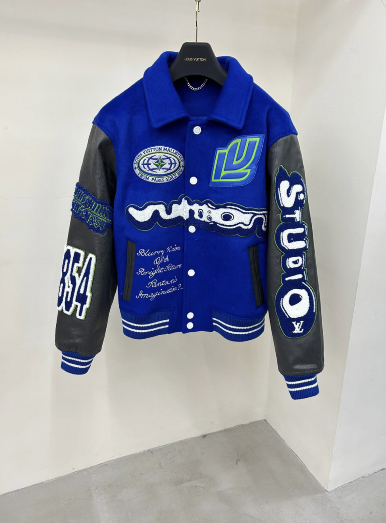 LOUIS VUITTON EMBROIDERED VARSITY BLOUSON