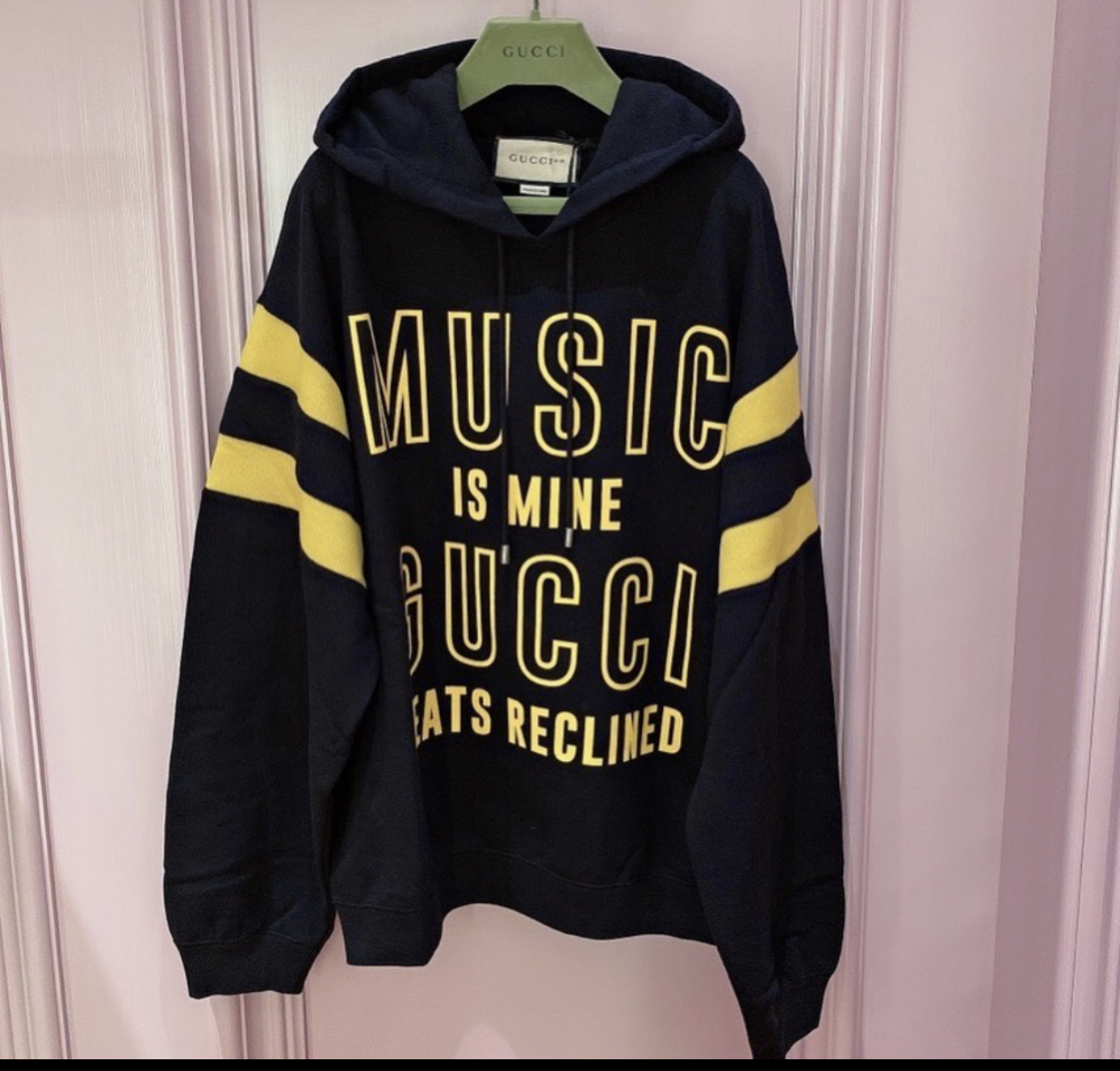 GUCCI 100 COTTON BLACK SWEATSHIRT
