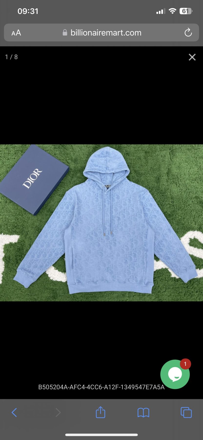 DIOR OBLIQUE RELAXED-FIT HOODIE SWEAT SHIRT