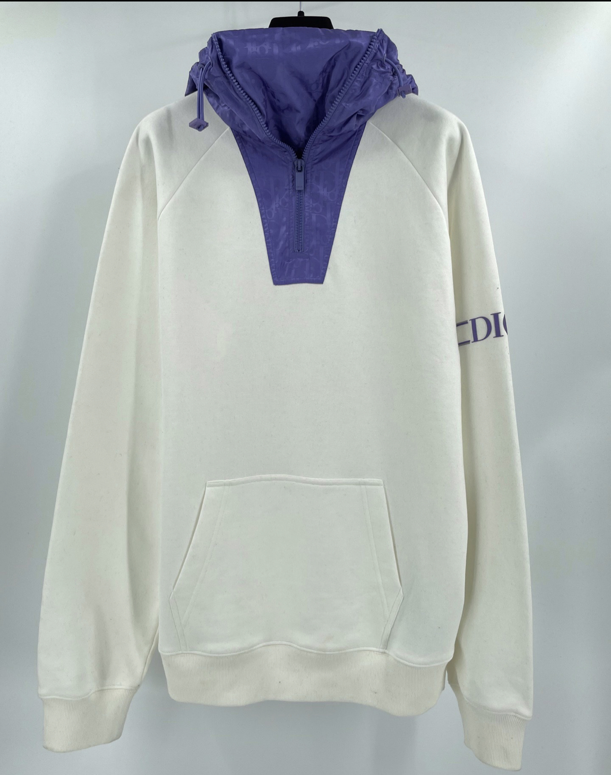 DIOR PURPLE AND WHITE HOODIE