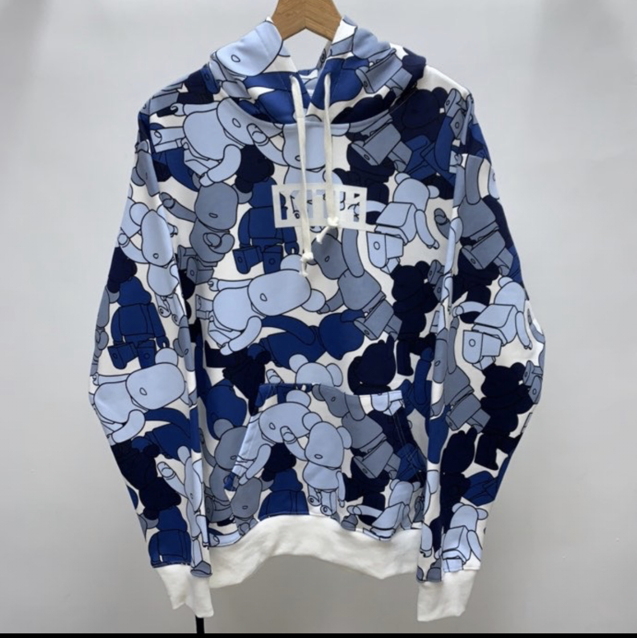BEARBRICK X KITH PATTERN HOODIE MILTI SS19