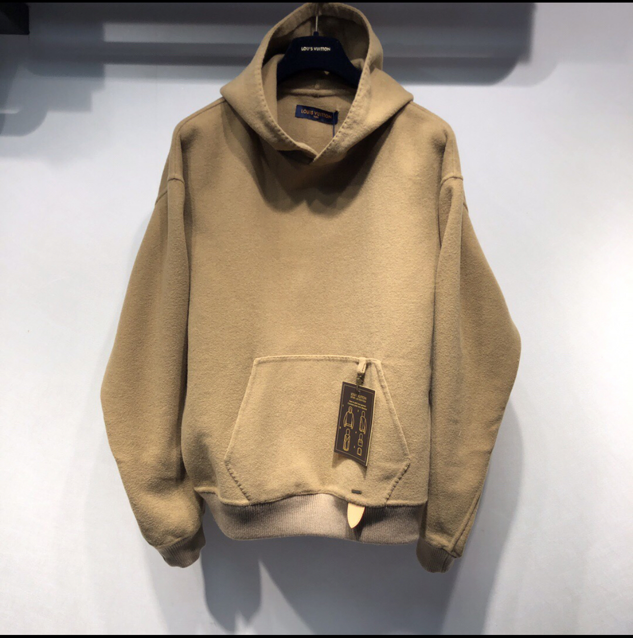LOUIS VUITTON STAPLES EDITION DOUBLE FACE WOOL BLEND HOOIE