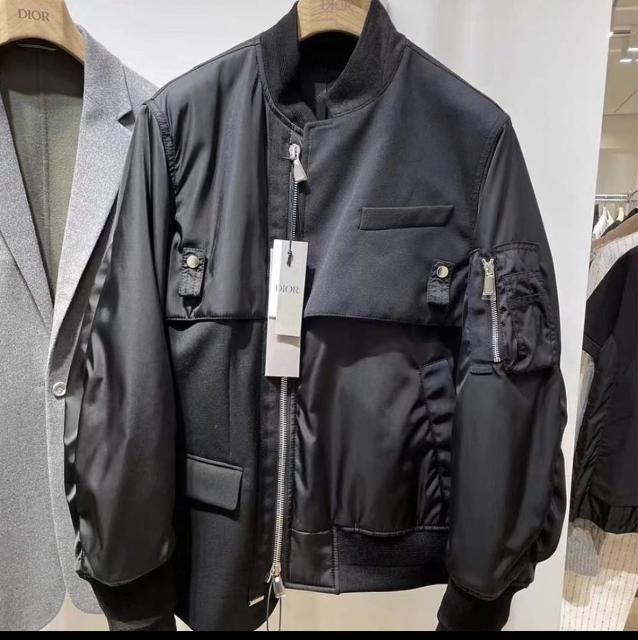 DIOR AND SACAI HYBRID BOMBER JACKET