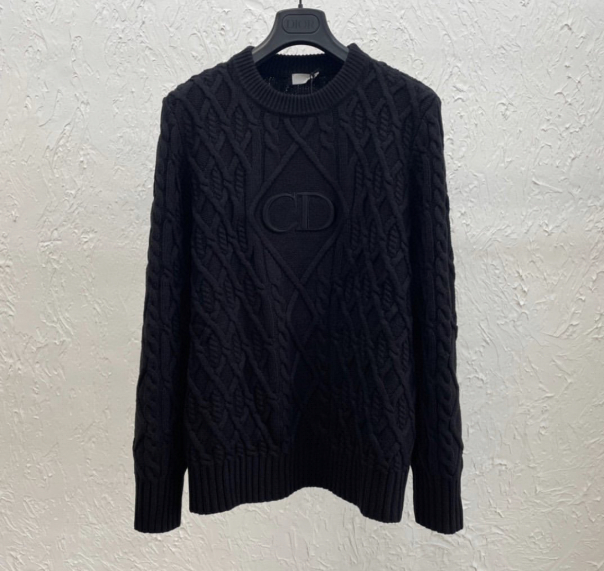 DIOR BLACK CASHMERE KNITWEAR