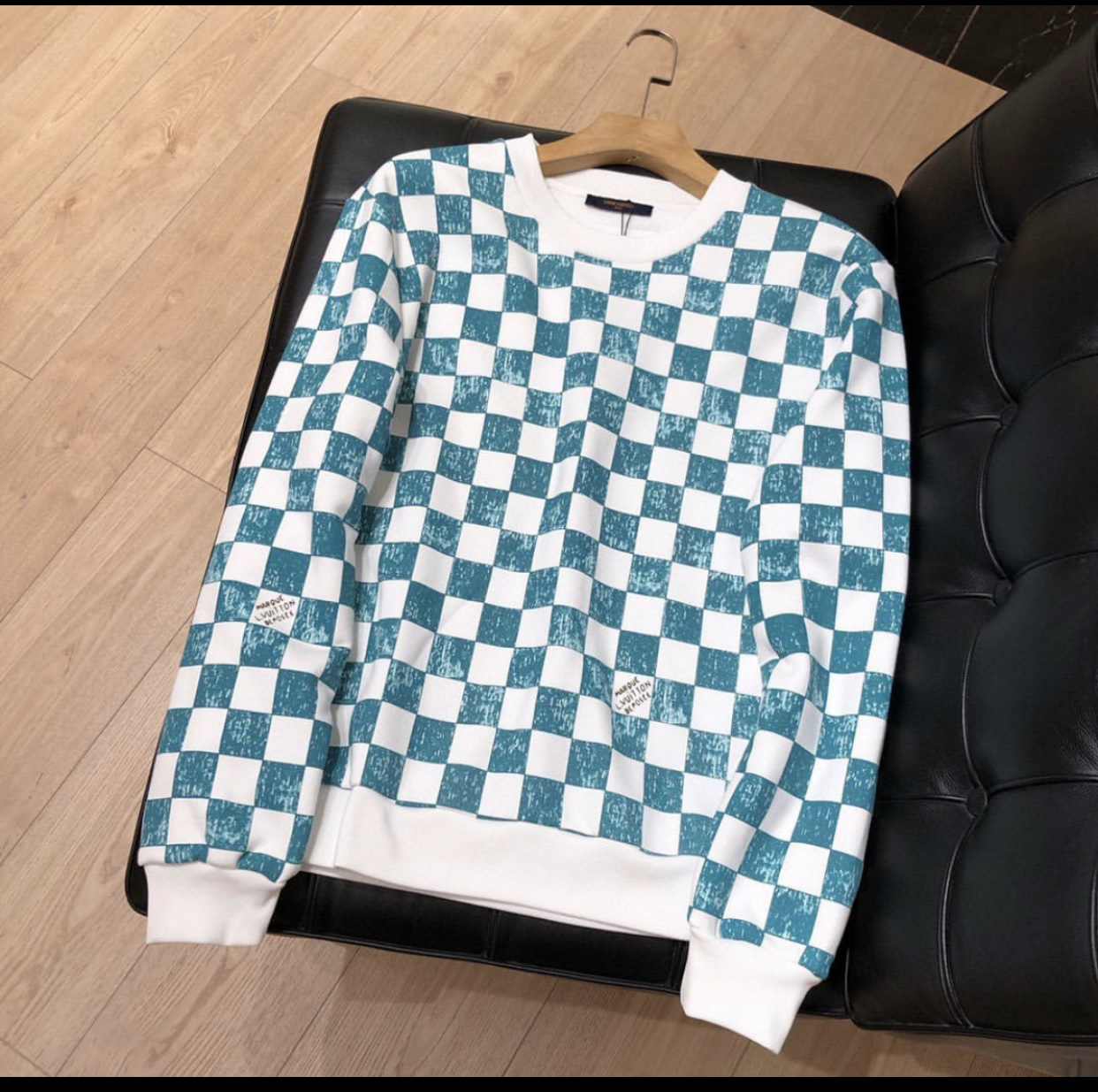 LOUIS VUITTON DAMIER PRINTED CREWNECK SWEATSHIRT