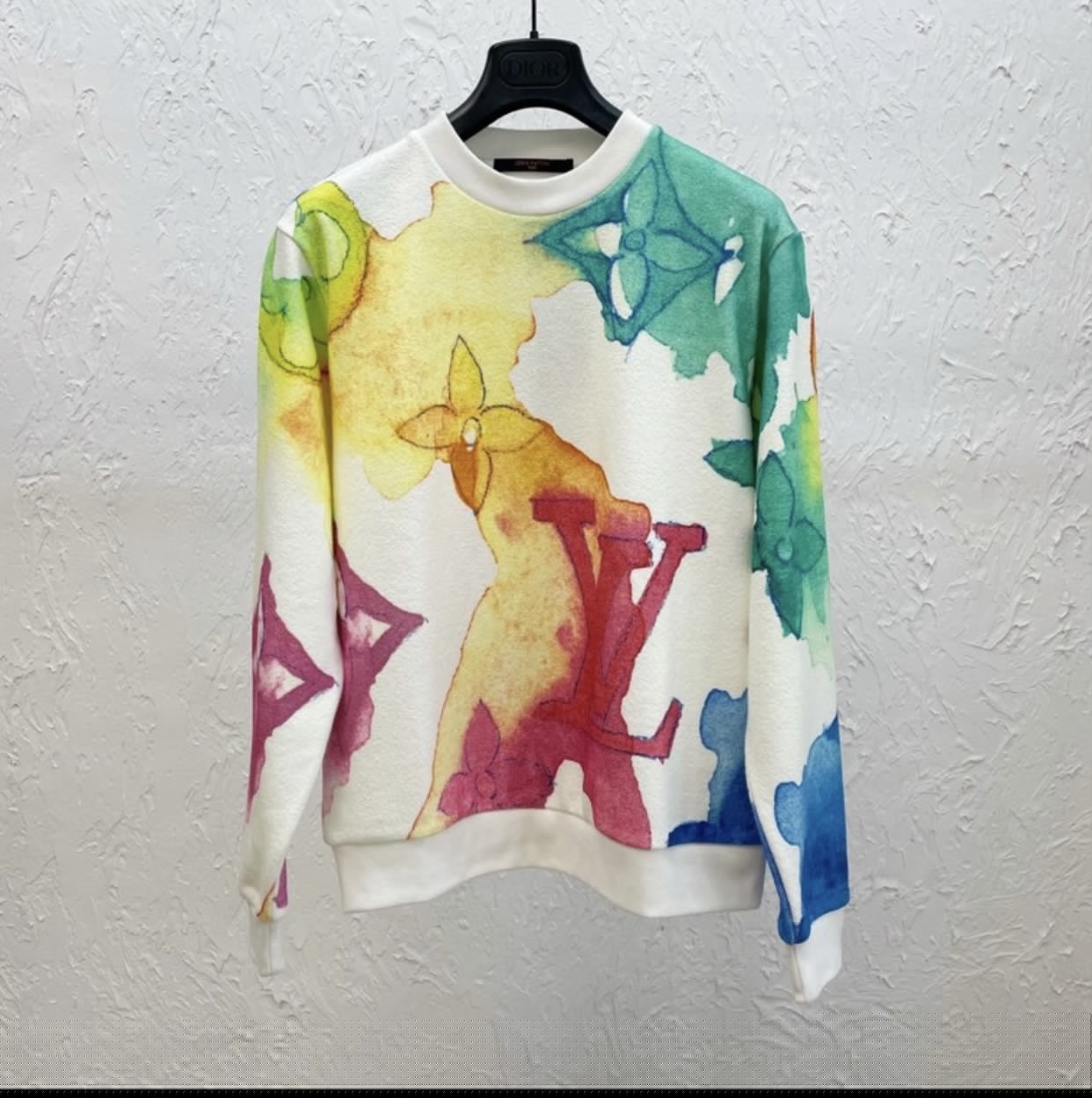 LOUIS VUITTON  WATERCOLOR GIANT MONOGRAM SWEATSHIRT