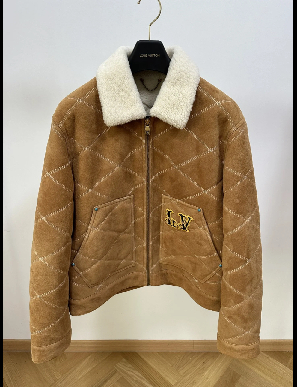 Louis Vuitton Embroidered Shearling Workwear Blouson