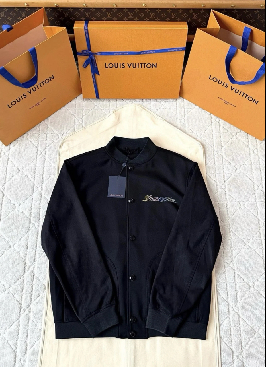 Louis Vuitton Leather Mix Varsity Blouson