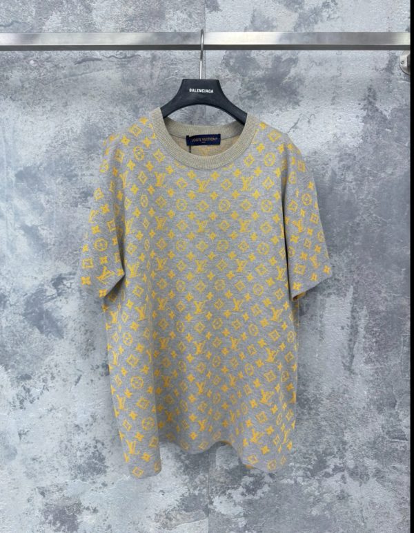 louis Vuitton monogram short-crew sleeved crewneck