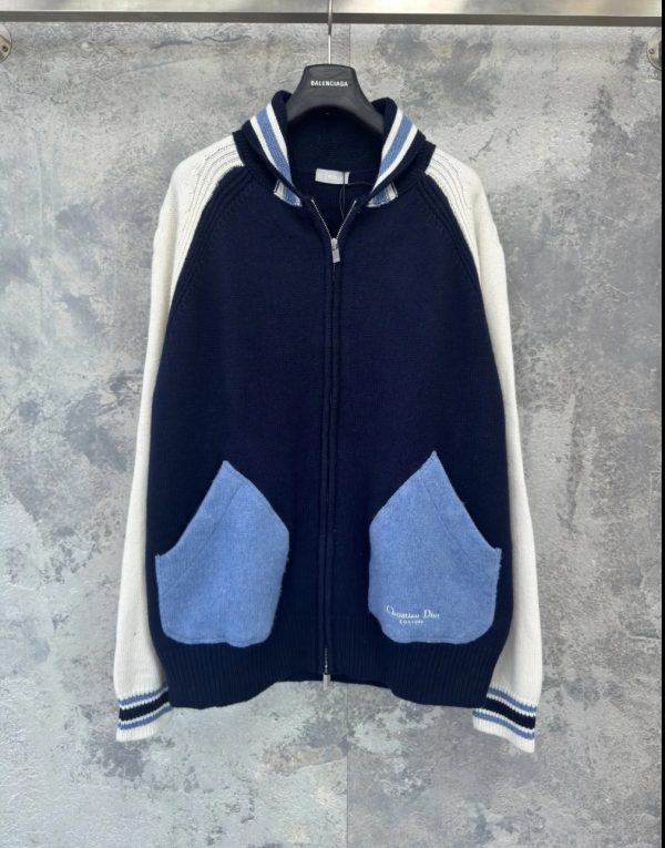 Christian Dior Couture Lily of the Valley Varsity Cardigan