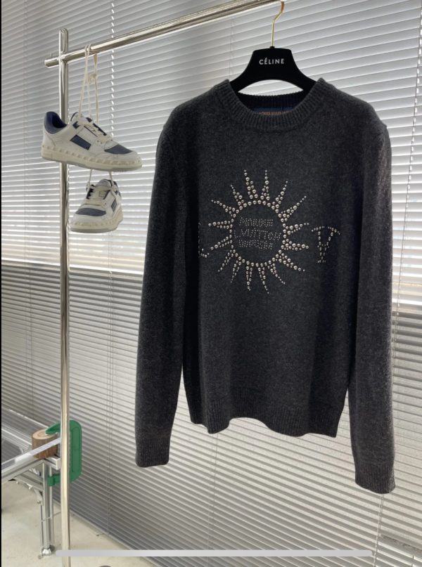 Louis Vuitton Embellished Long-Sleeved Merino Wool Crewneck