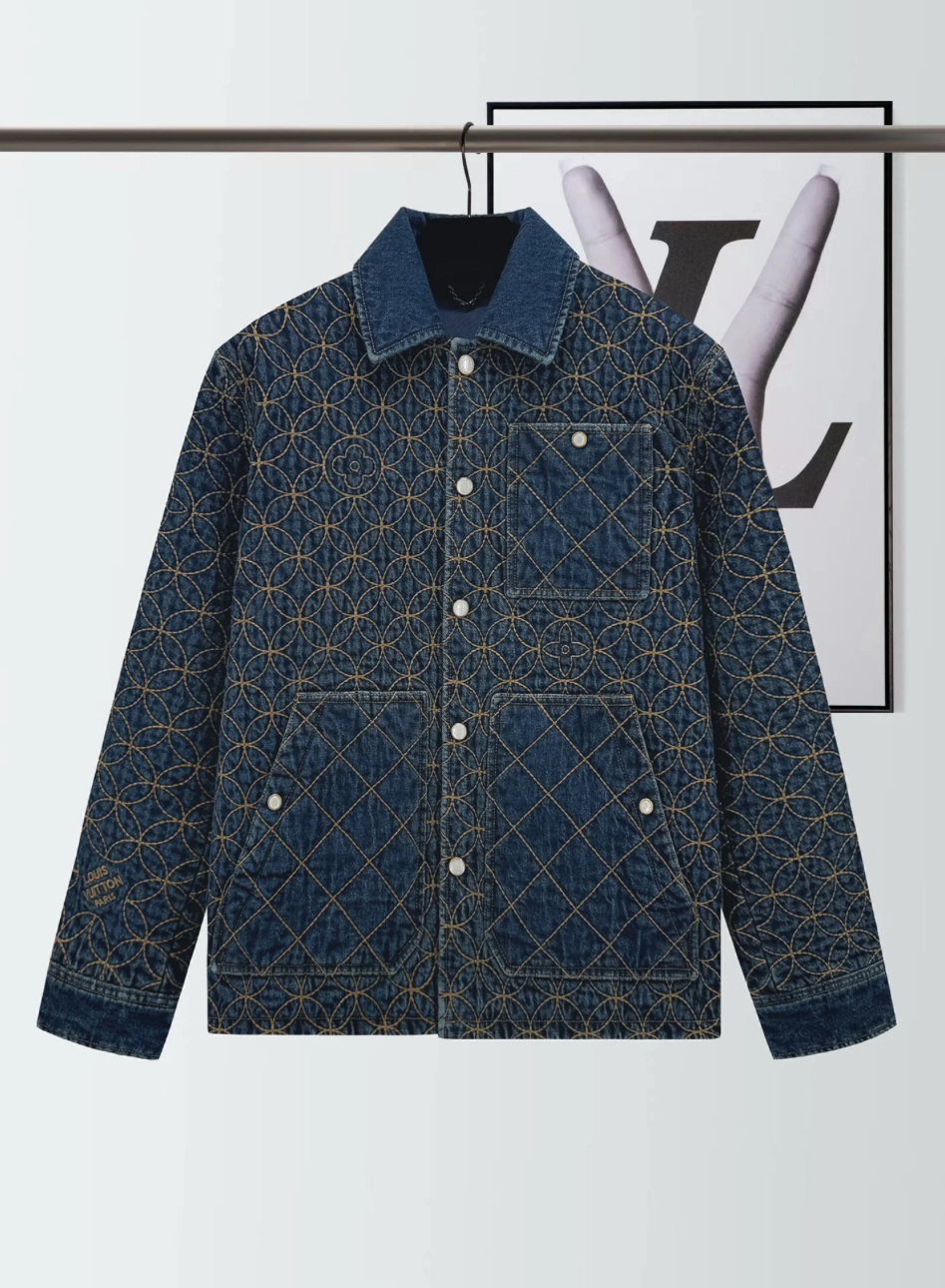 Louis Vuitton Embroidered Denim Blouson
