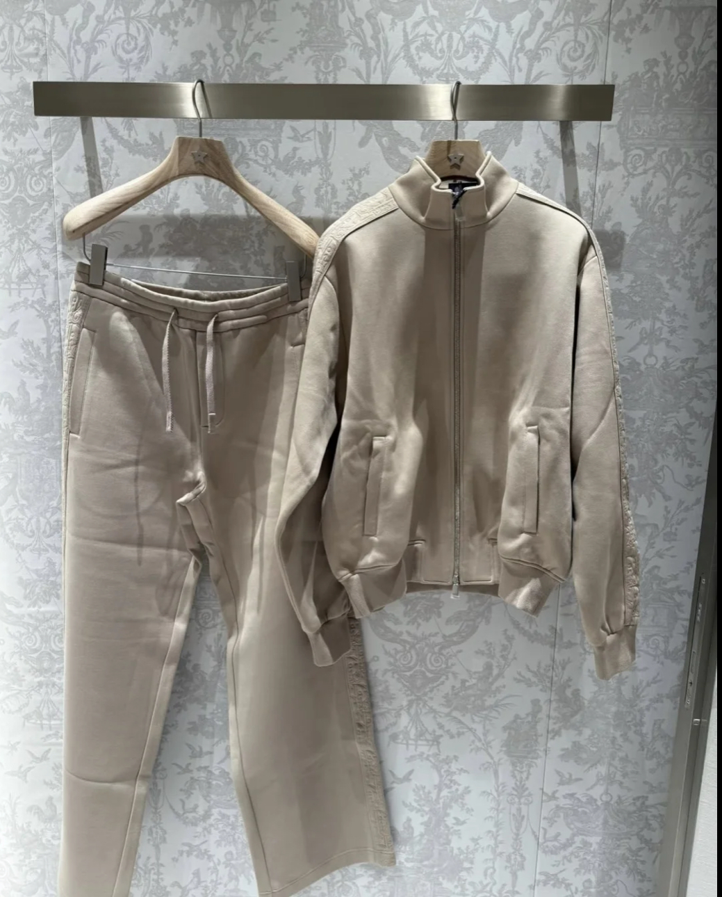 Dior Oblique Beige Cotton-Blend Jersey Tracksuit